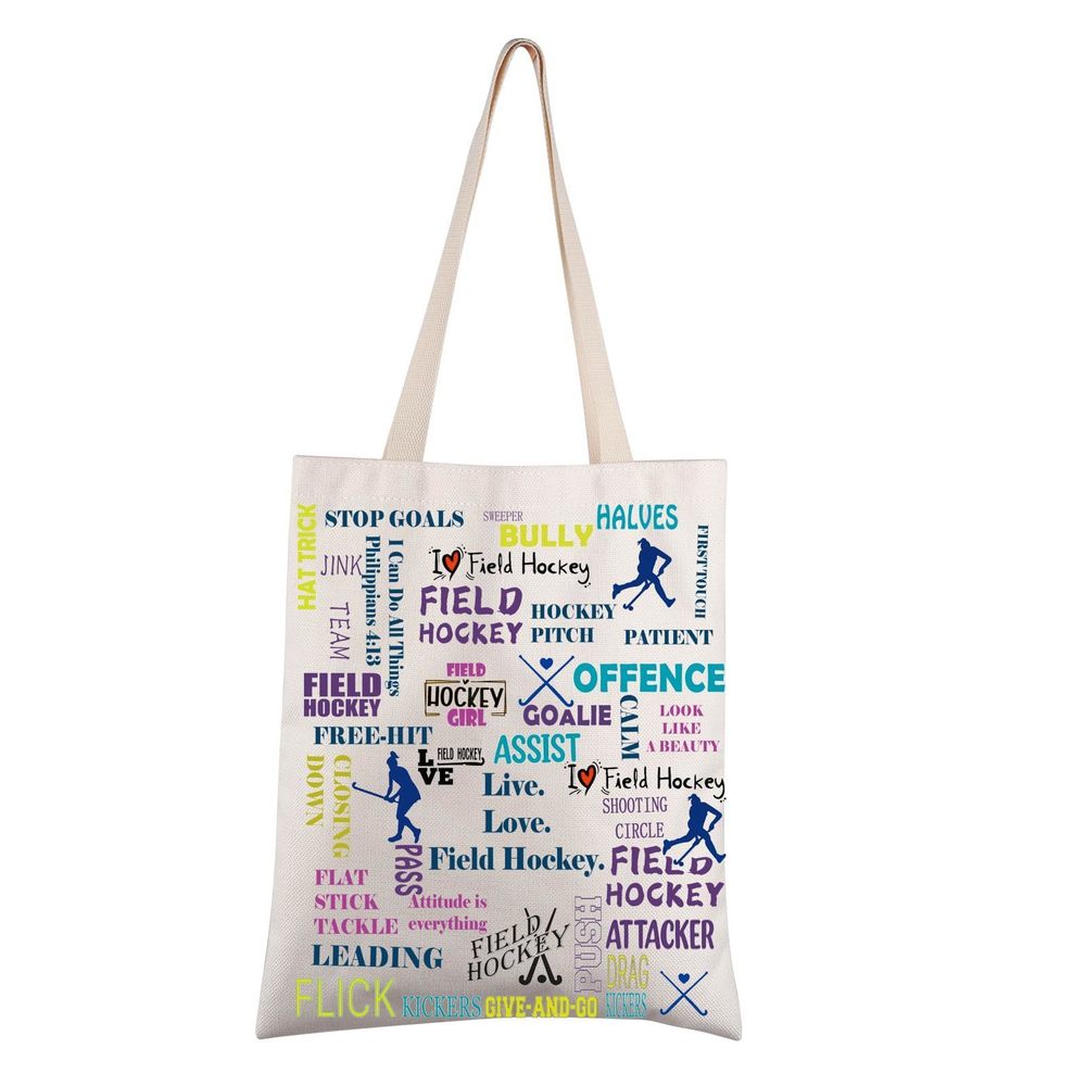 Field Hockey Tote Bag Field Hockey Gift Field Hockey Player Shoulder Bag :o)